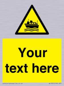 Custom warning ferries crossing vessels
